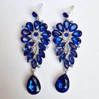 Fitness Competition Earrings #29 Blue